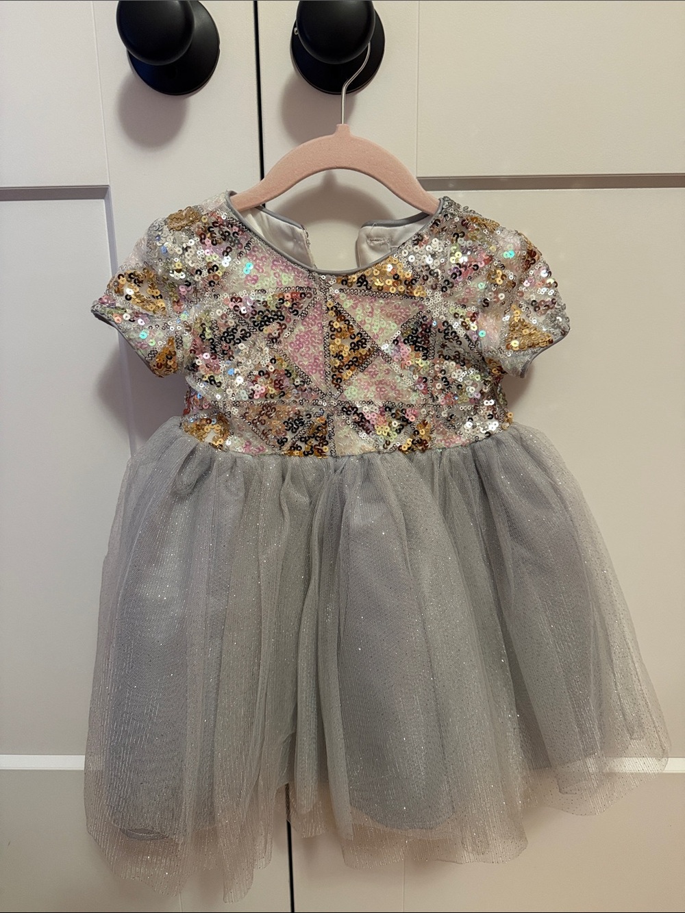 Blueberi Boulevard Toddler Sparkle Sequin Tulle Party/Holiday Dress 2T